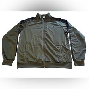 Adidas Green Lightweight Shirt Jacket Casual Fit